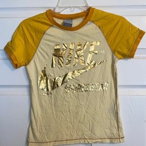 Vintage Nike Yellow & Gold T-Shirt Limited Edition